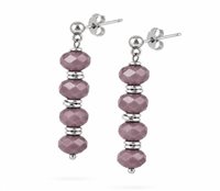 Pendientes Manu Bracelets and More Mujer Lumina in Acero Cristallo KR13S-GL